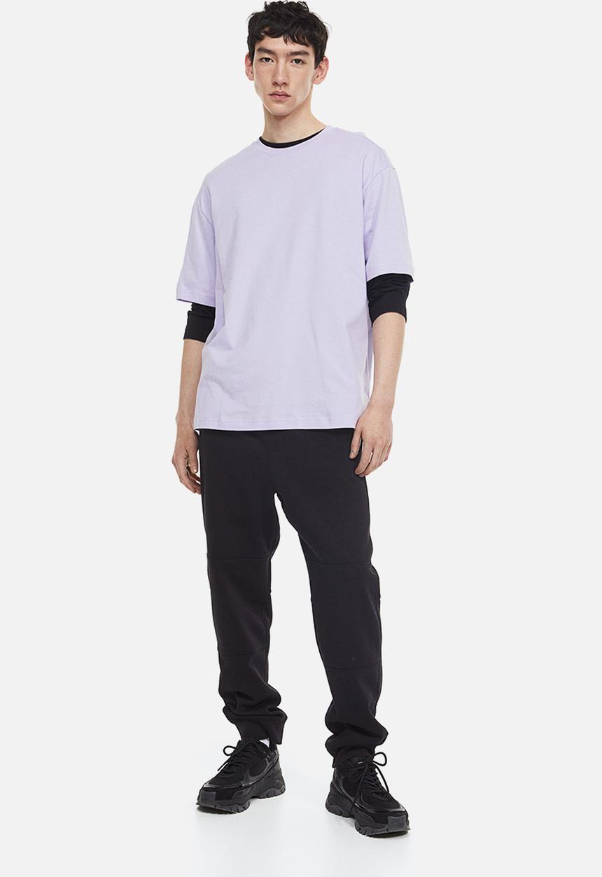 H&M - Regular fit cotton sweatpants - black
