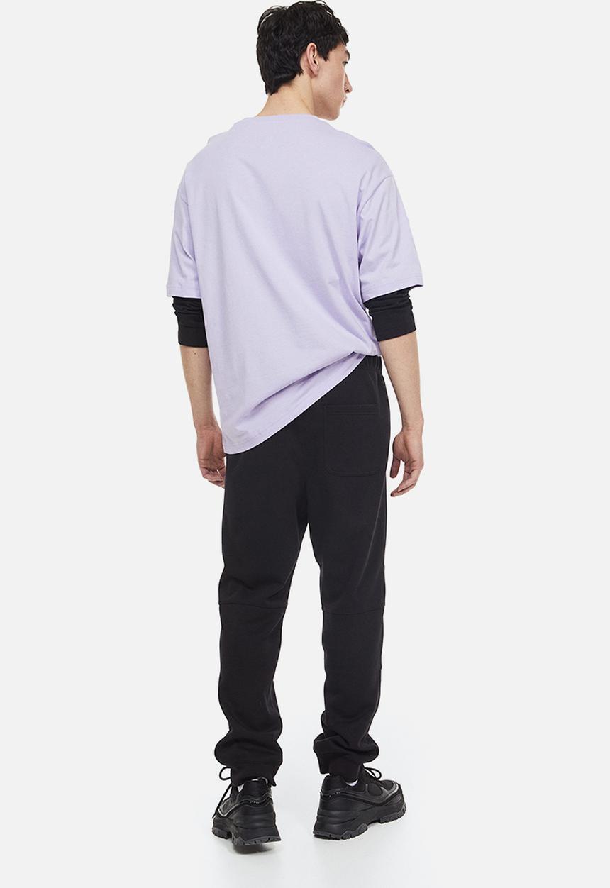 H&M - Regular fit cotton sweatpants - black