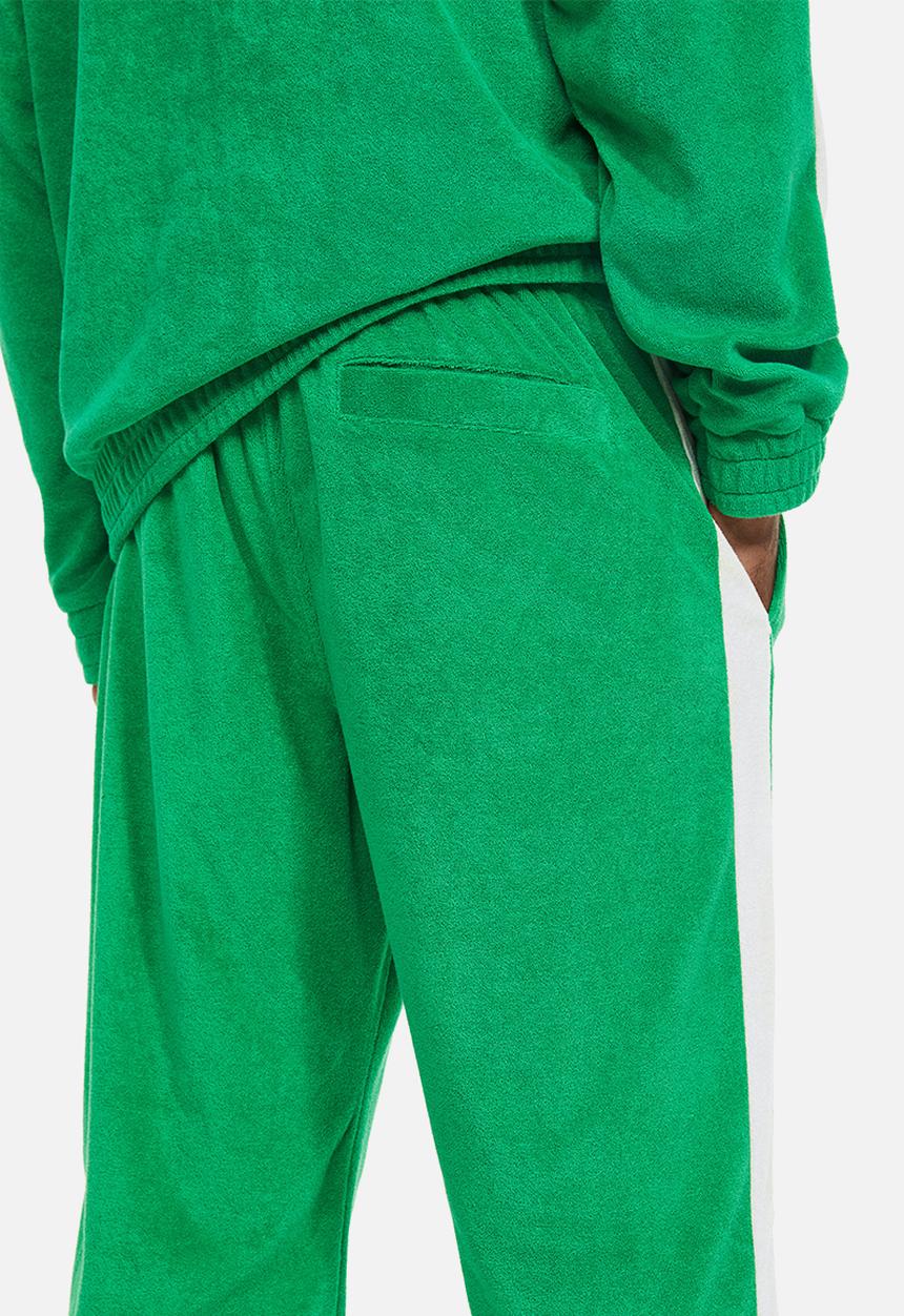 H&M - Relaxed fit terry track pants - bright green 