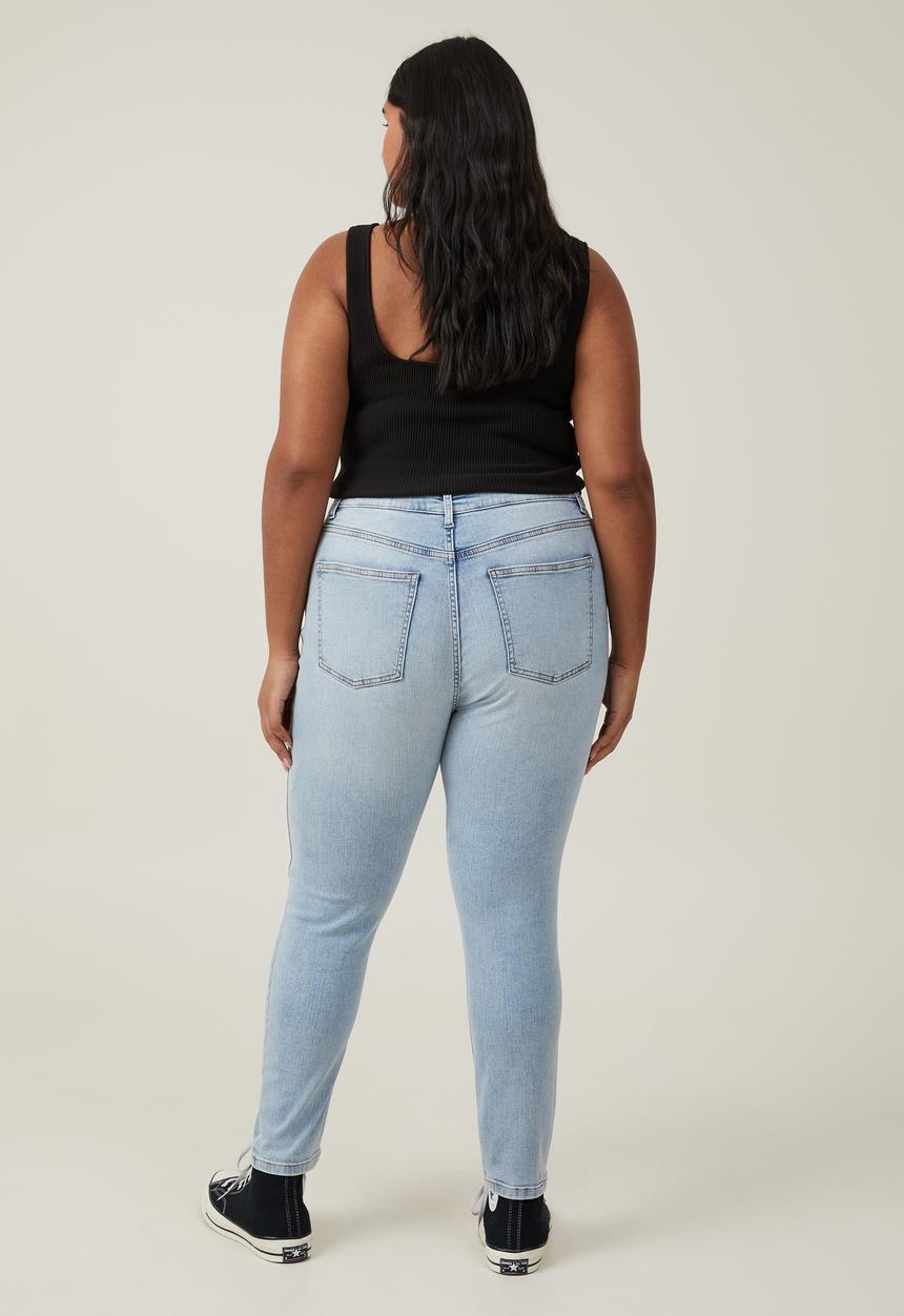 Cotton On - Plus curvy high stretch skinny jean - bondi blue