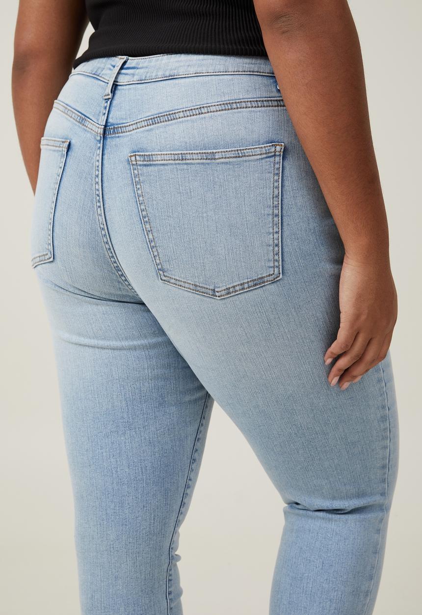 Cotton On - Plus curvy high stretch skinny jean - bondi blue