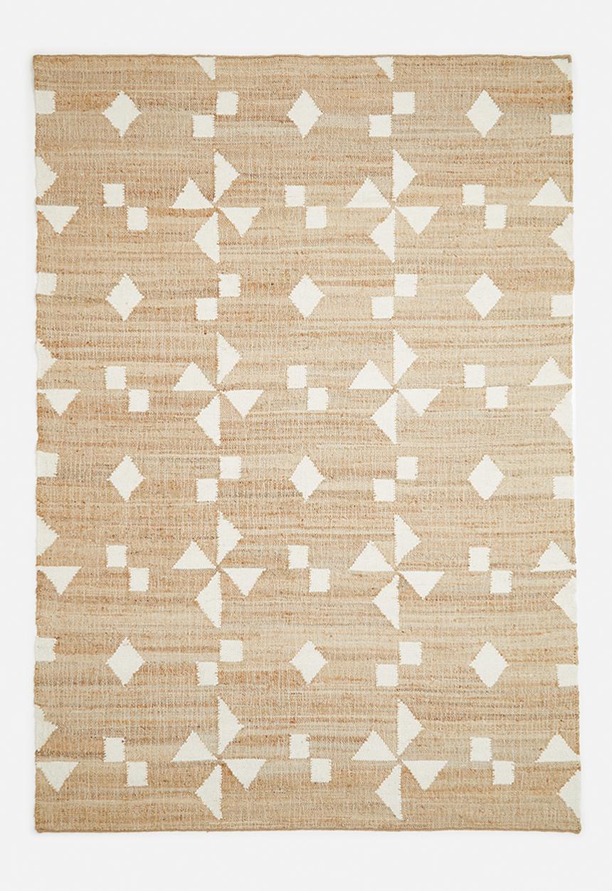 Sixth Floor - Freya jute rug - natural/white