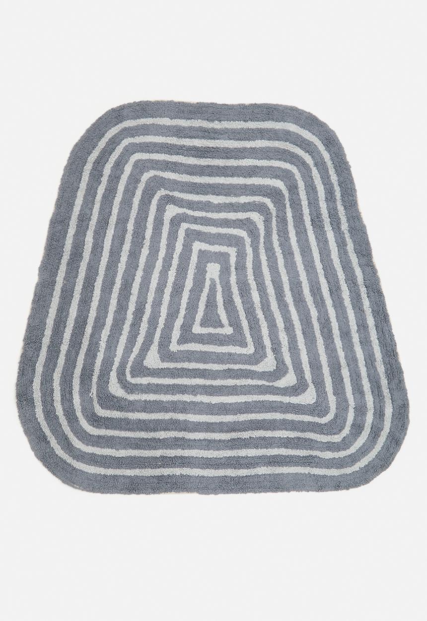Sixth Floor - Square tufted rug - blue