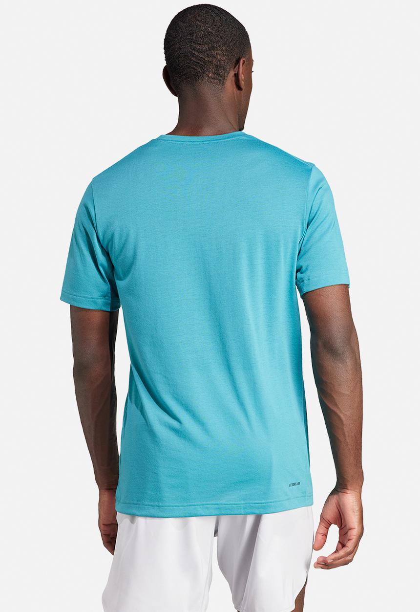 adidas Performance -  Essentials seasonal training graphic tee- blue
