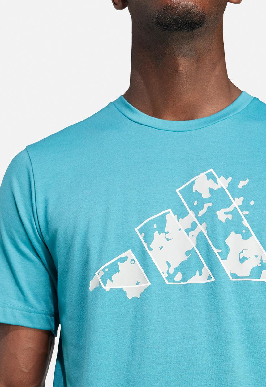 adidas Performance -  Essentials seasonal training graphic tee- blue