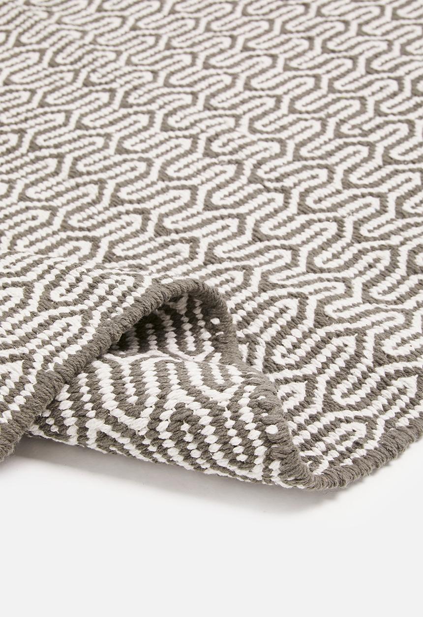 Sixth Floor - Kei woven runner - charcoal