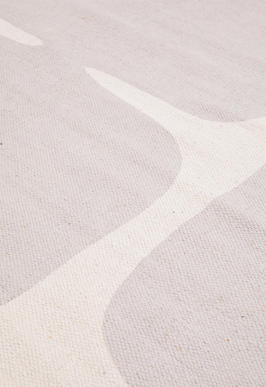 Sixth Floor - Retro boulder printed rug - grey