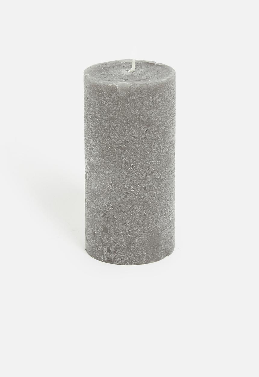 H&S - Pillar candle – black