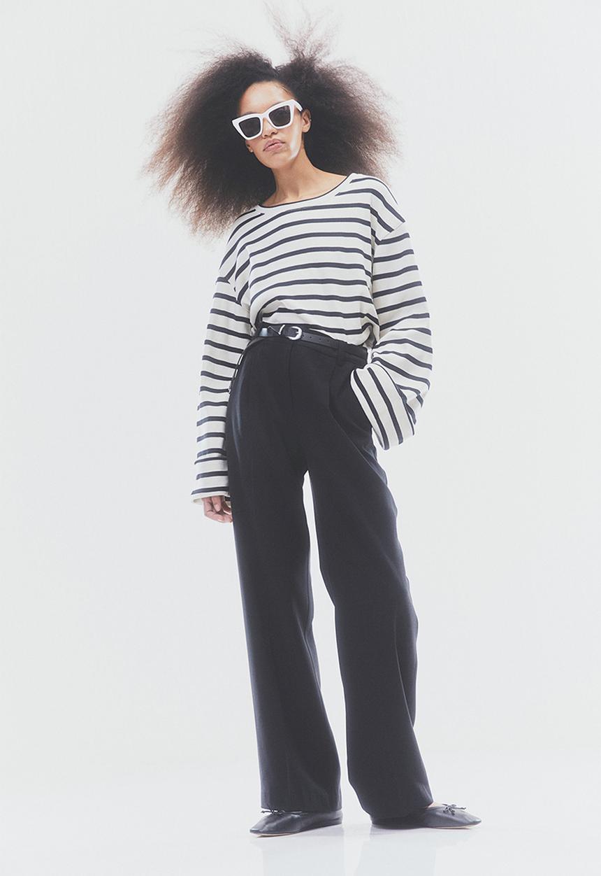 H&M - Tailored trousers - black