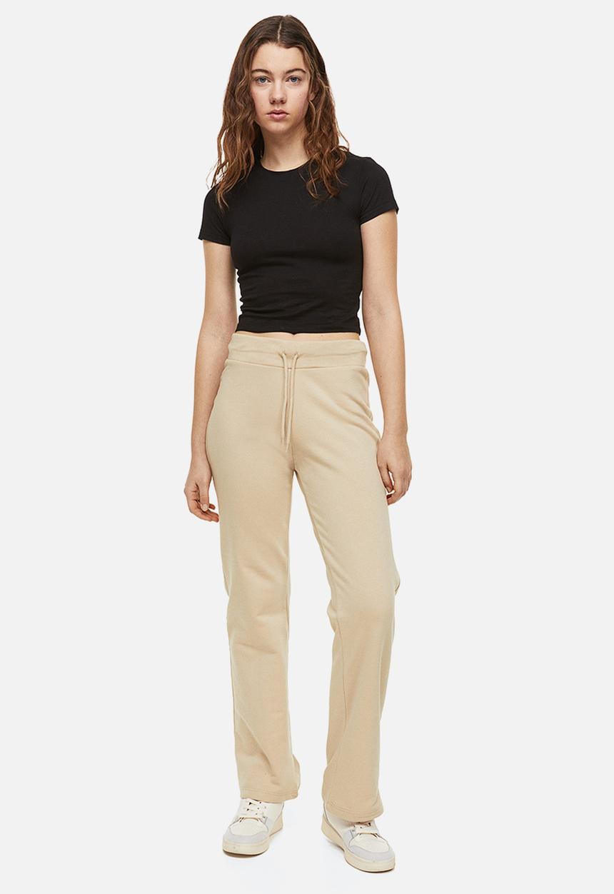 H&M - Straight joggers - light beige