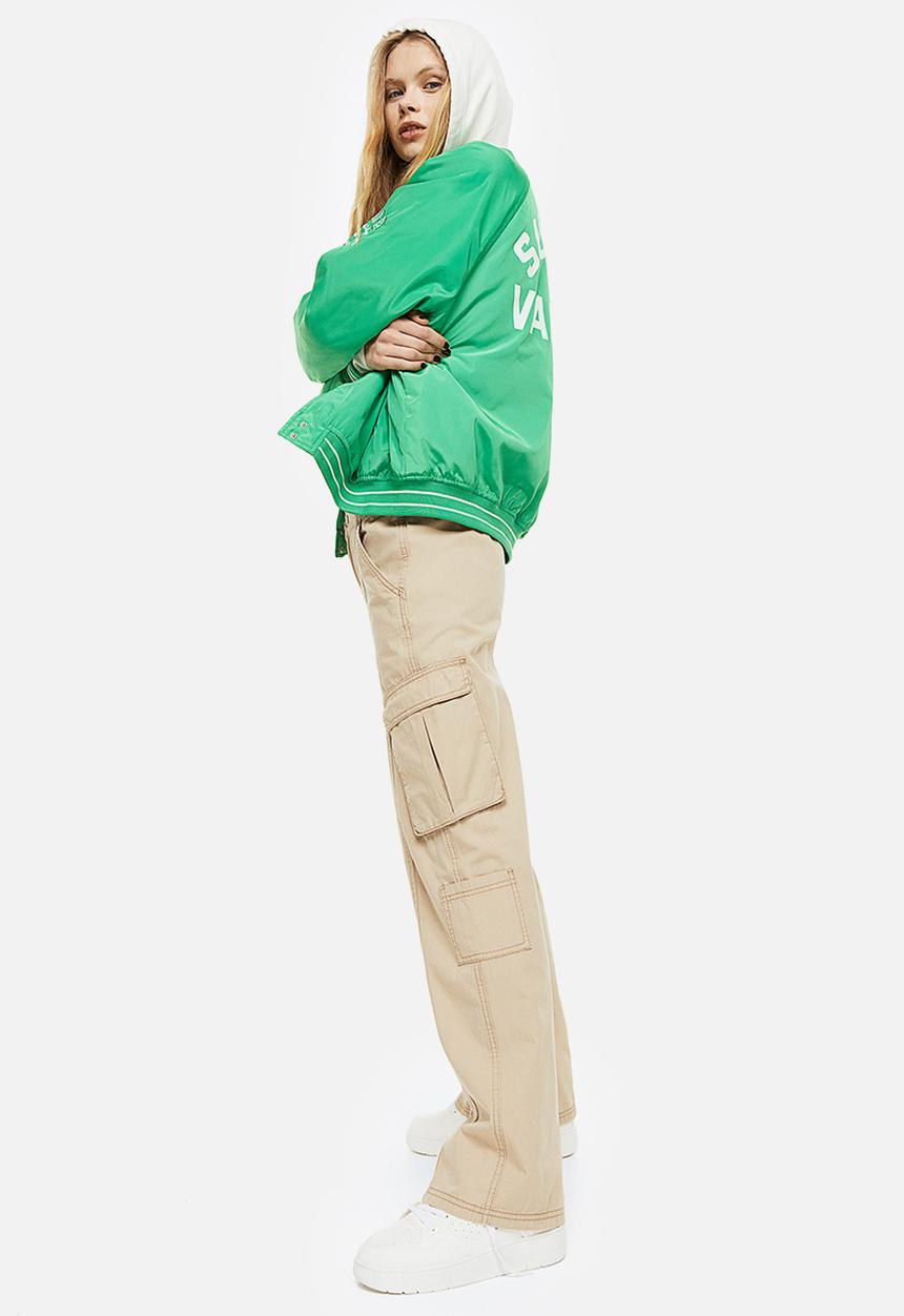 H&M - Canvas cargo trousers - beige