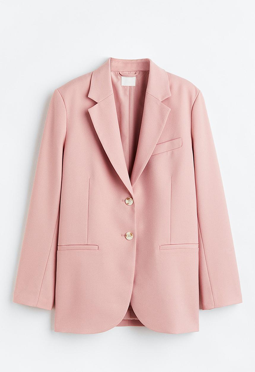 H&M - Single-breasted blazer - powder pink