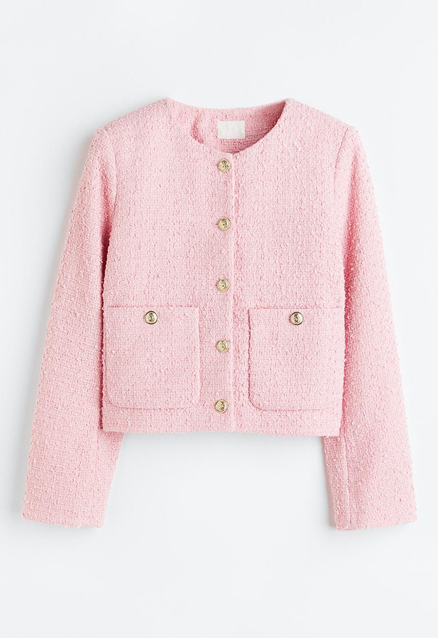 H&M - Bouclé jacket - light pink 