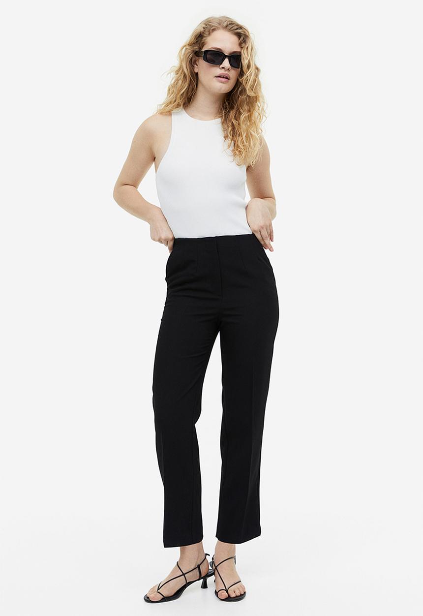 H&M - Tapered trousers - black