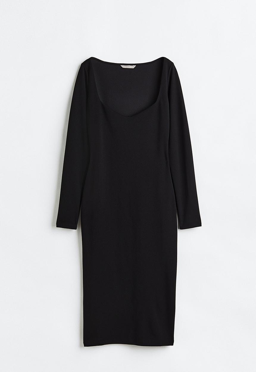 H&M - Bodycon dress - black