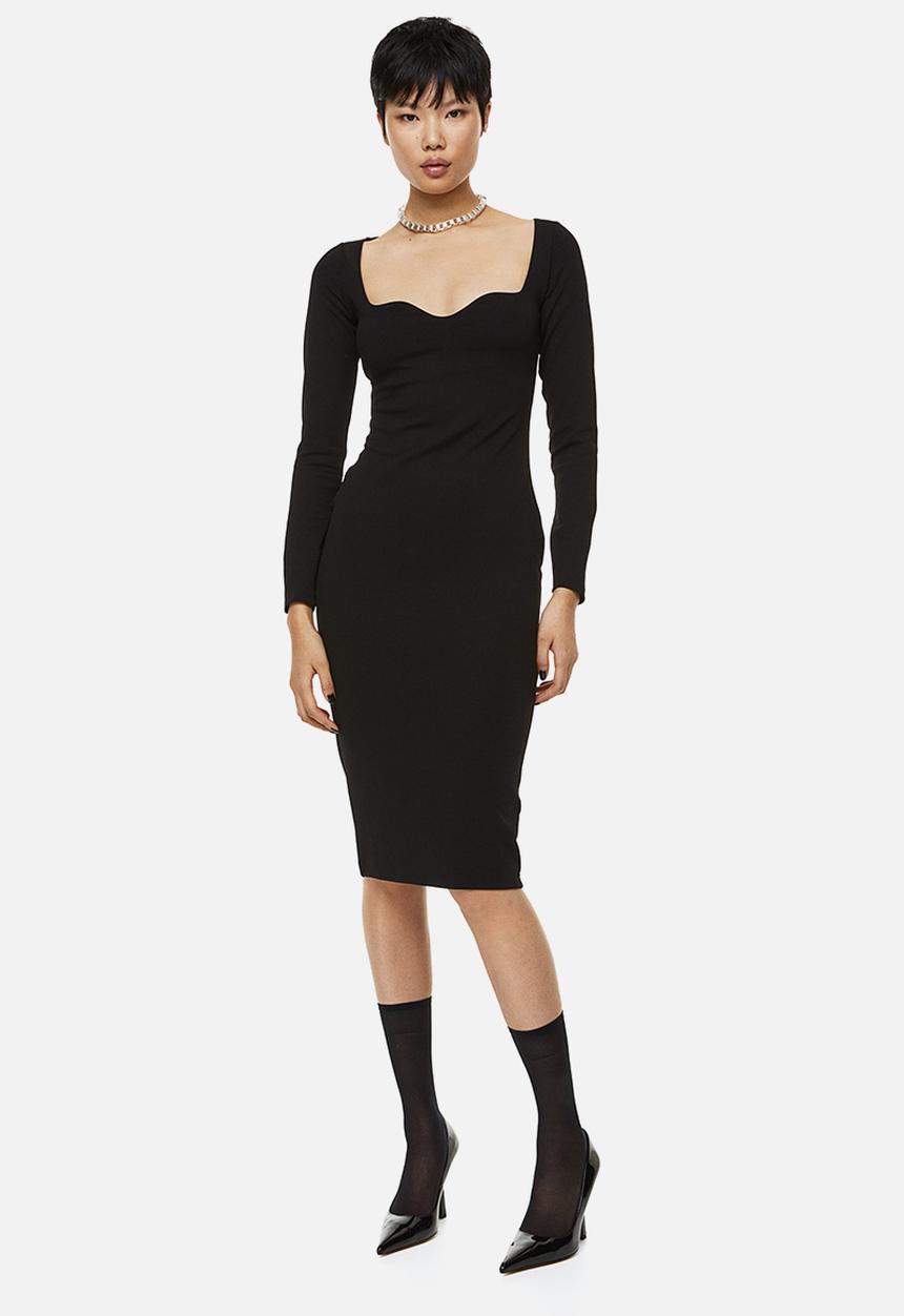 H&M - Bodycon dress - black