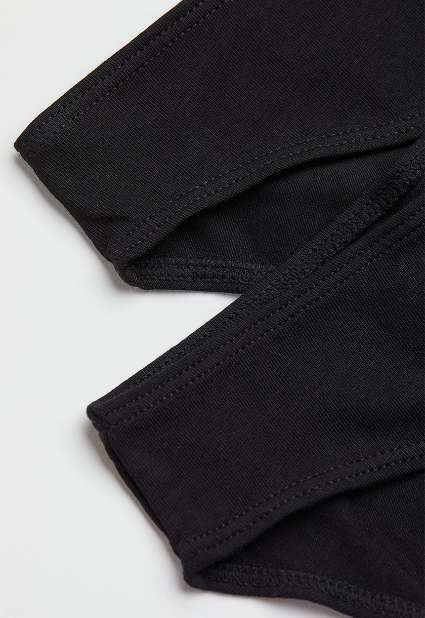 H&M - 10-Pack cotton bikini briefs - black