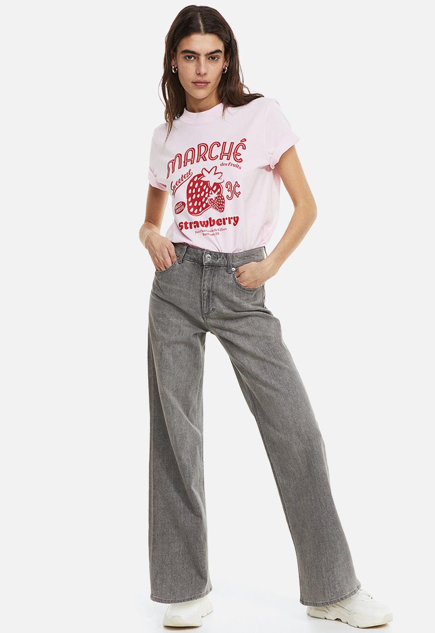 H&M - Cotton t-shirt - pink / strawberry 
