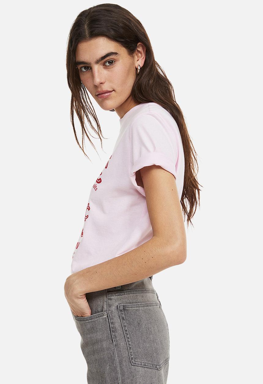 H&M - Cotton t-shirt - pink / strawberry 