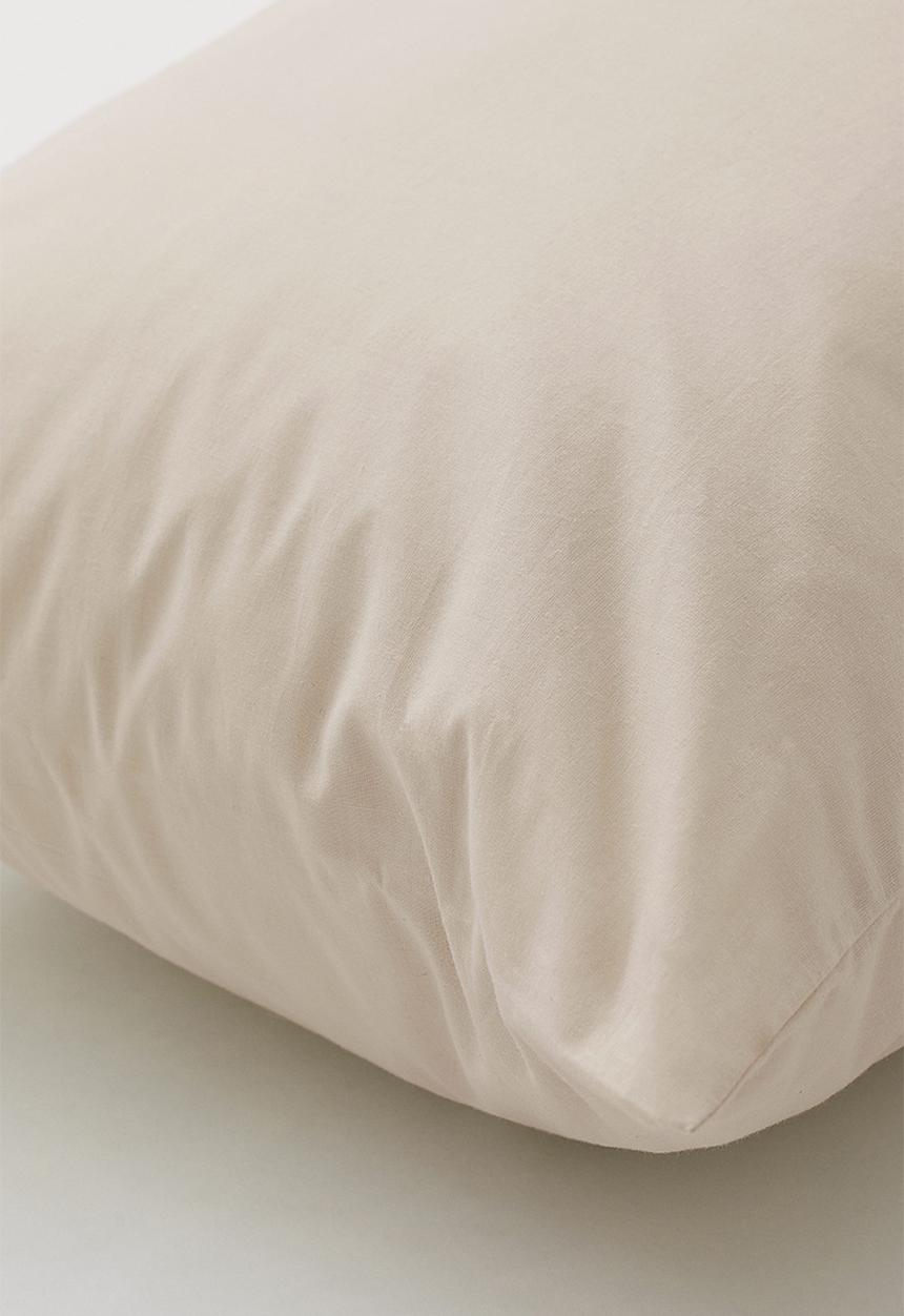 H&M - Cotton pillowcase - light beige