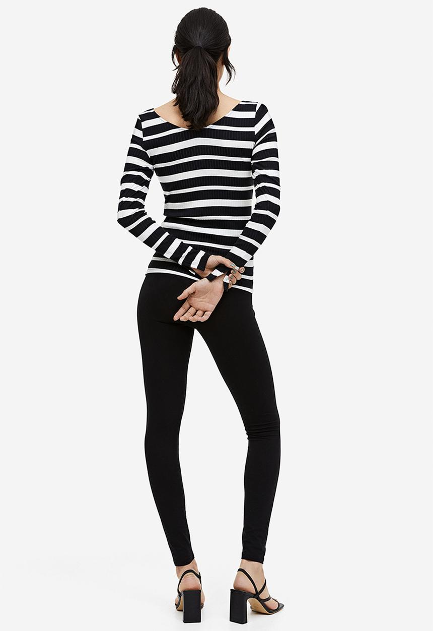H&M - Mama jersey leggings - black