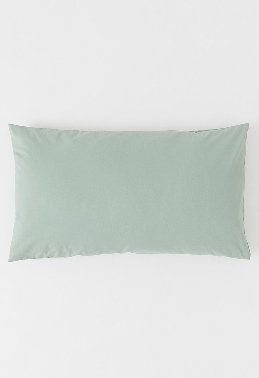 H&M - Cotton pillowcase - sage green 