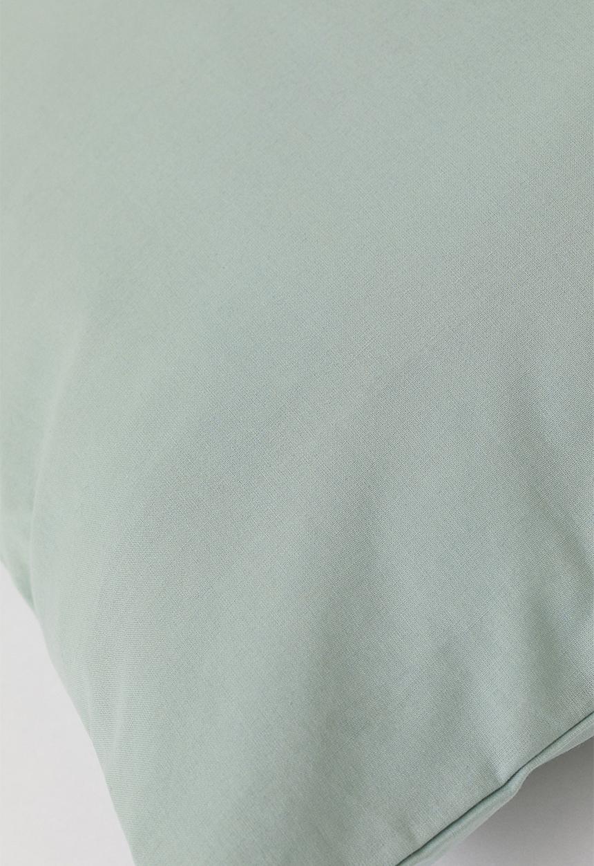 H&M - Cotton pillowcase - sage green 