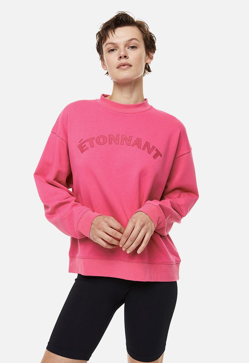 H&M - Printed sweatshirt - pink