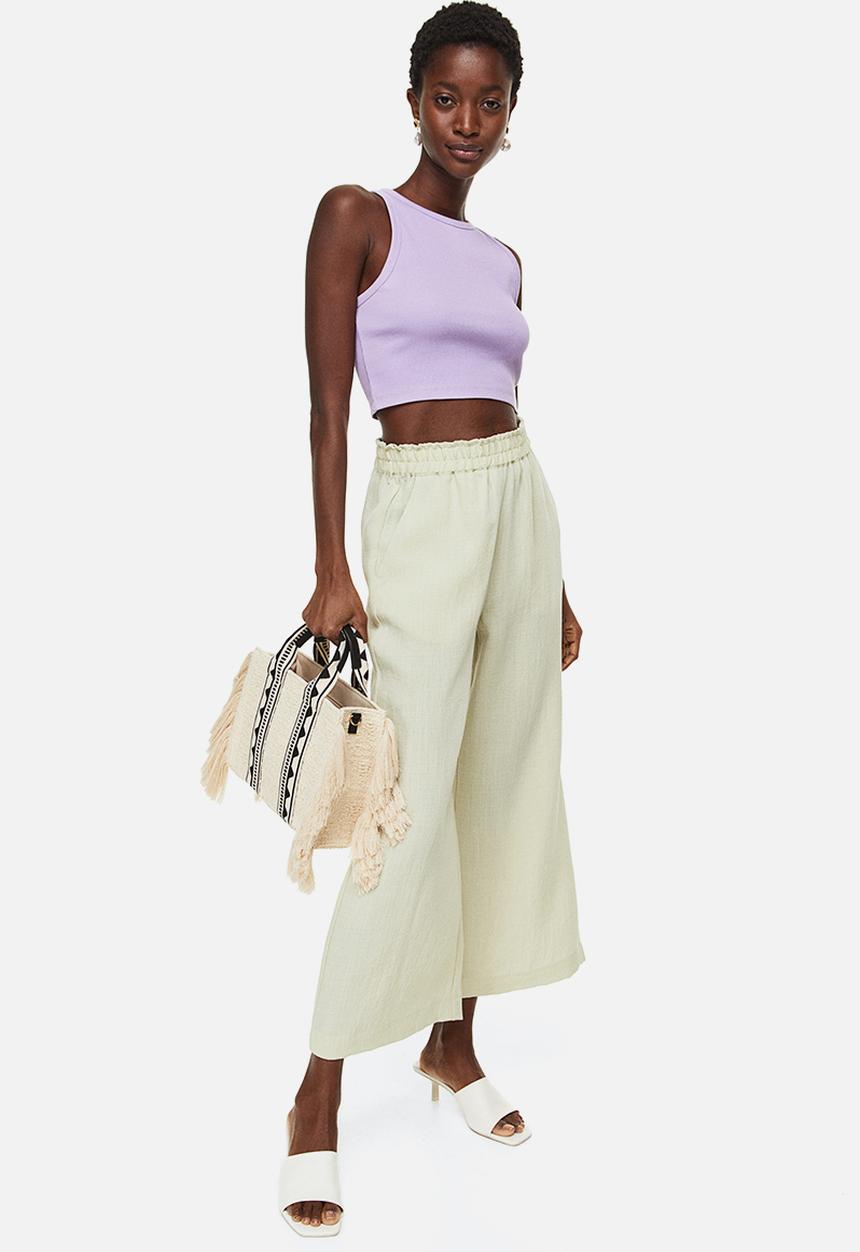 H&M - Cropped vest top - light purple