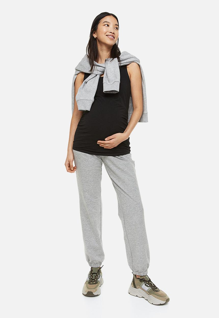 H&M - Mama joggers - light grey marl 