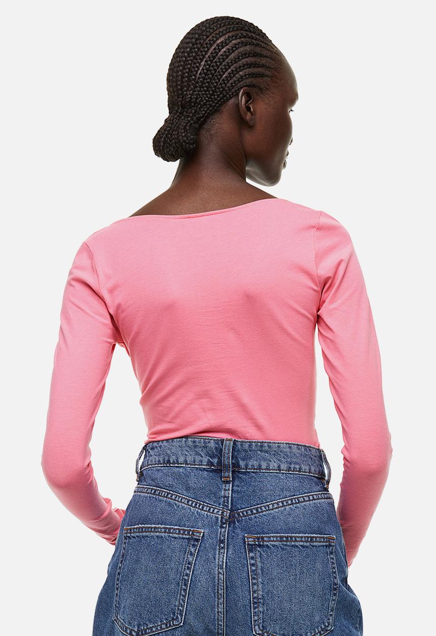 H&M - Long-sleeved body - pink