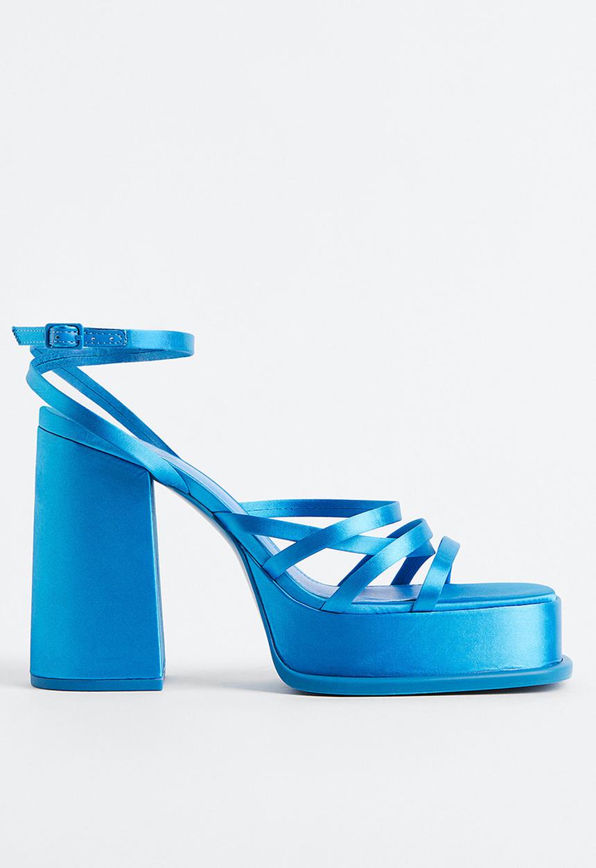 H&M - Platform sandals - blue