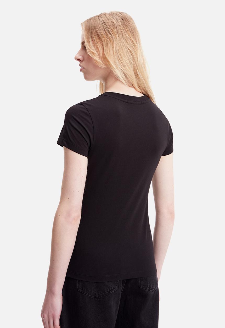 Calvin Klein - Micro monologo slim fit tee - ck black