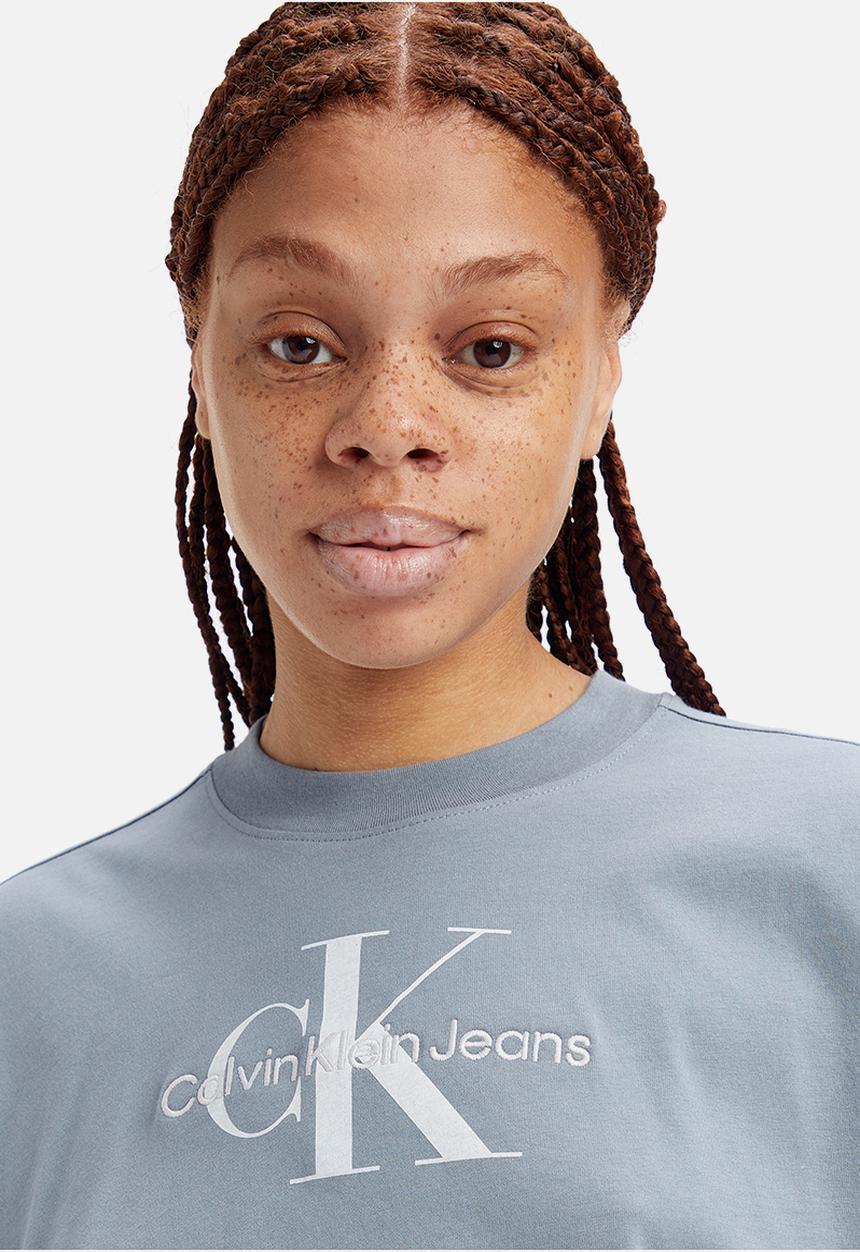 Calvin Klein - Archival monologo relaxed tee - overcast grey