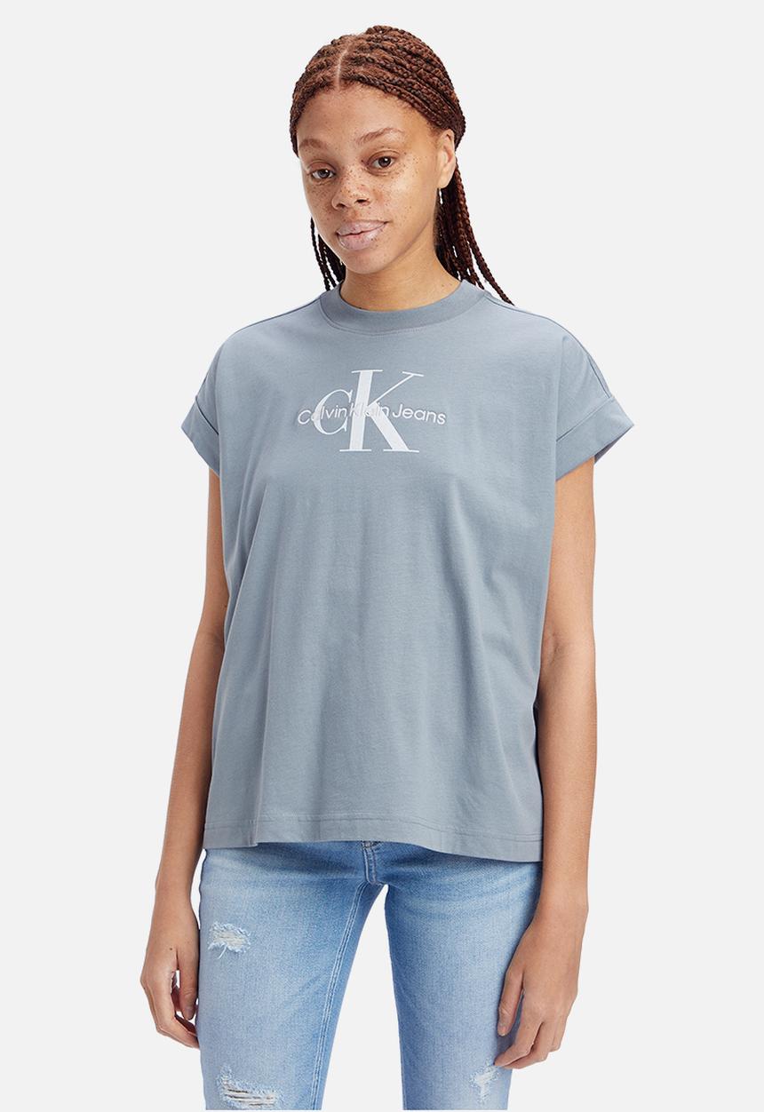Calvin Klein - Archival monologo relaxed tee - overcast grey