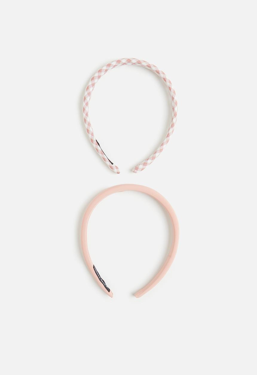 Pop Candy - Girls hairband set - pink & white