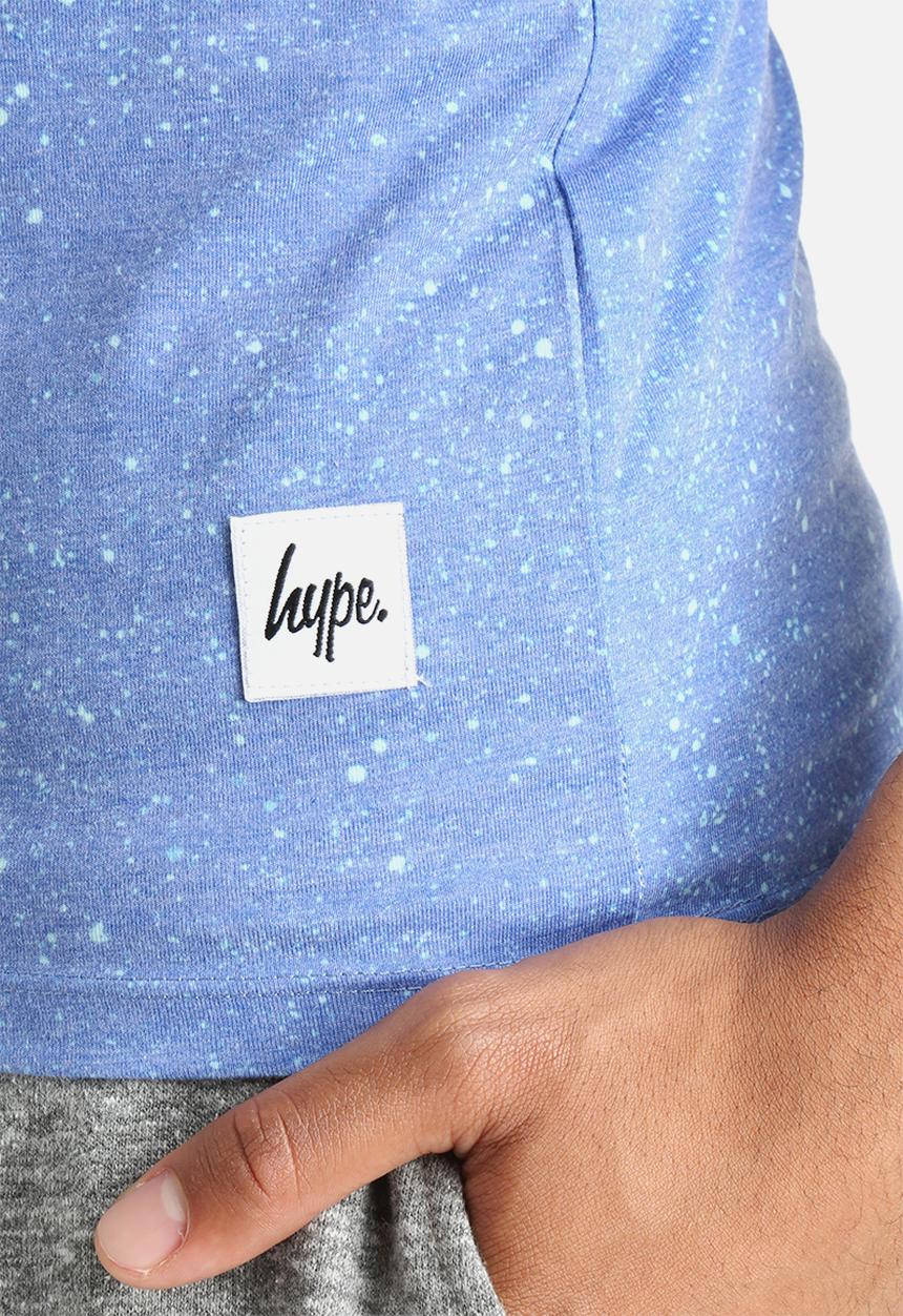 Hype - Cyan Speckle Print Vest
