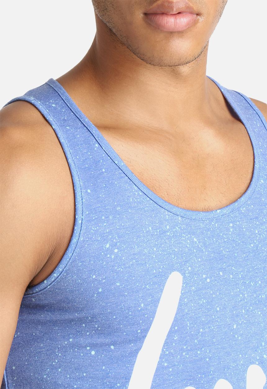 Hype - Cyan Speckle Print Vest
