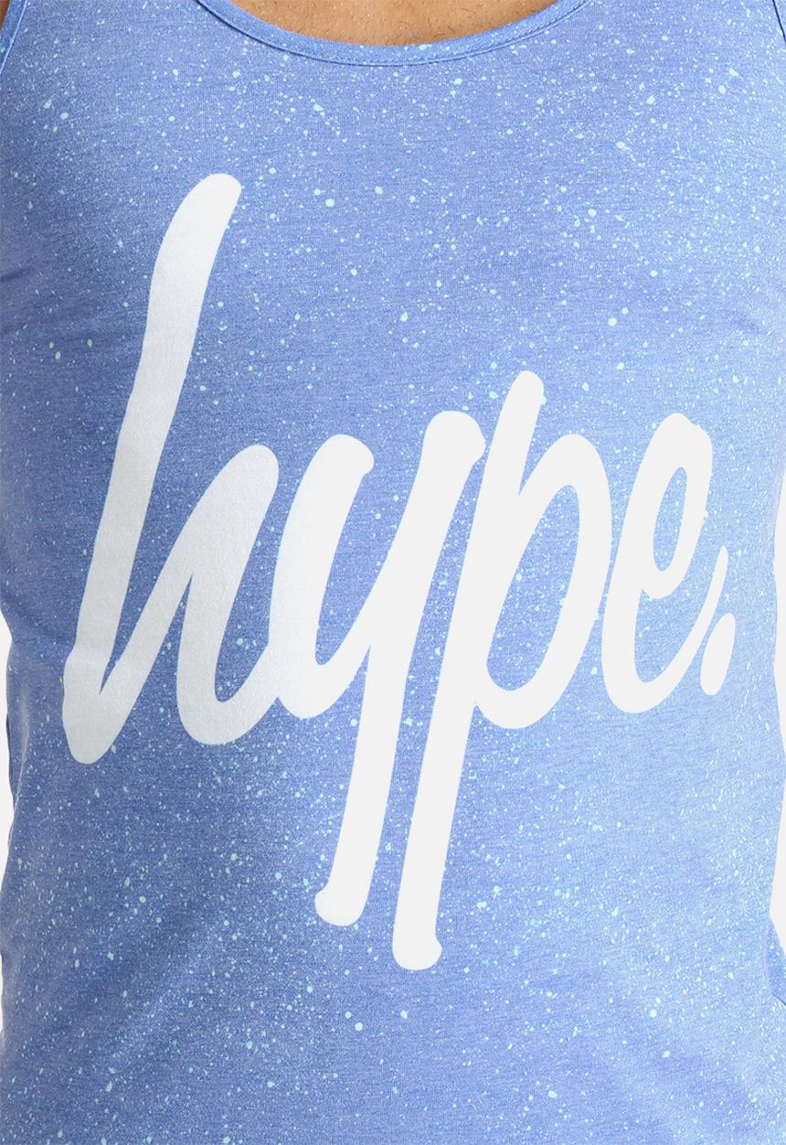 Hype - Cyan Speckle Print Vest