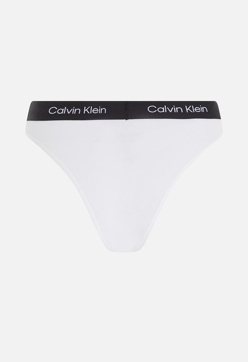 Calvin Klein - High waist brazilian - white