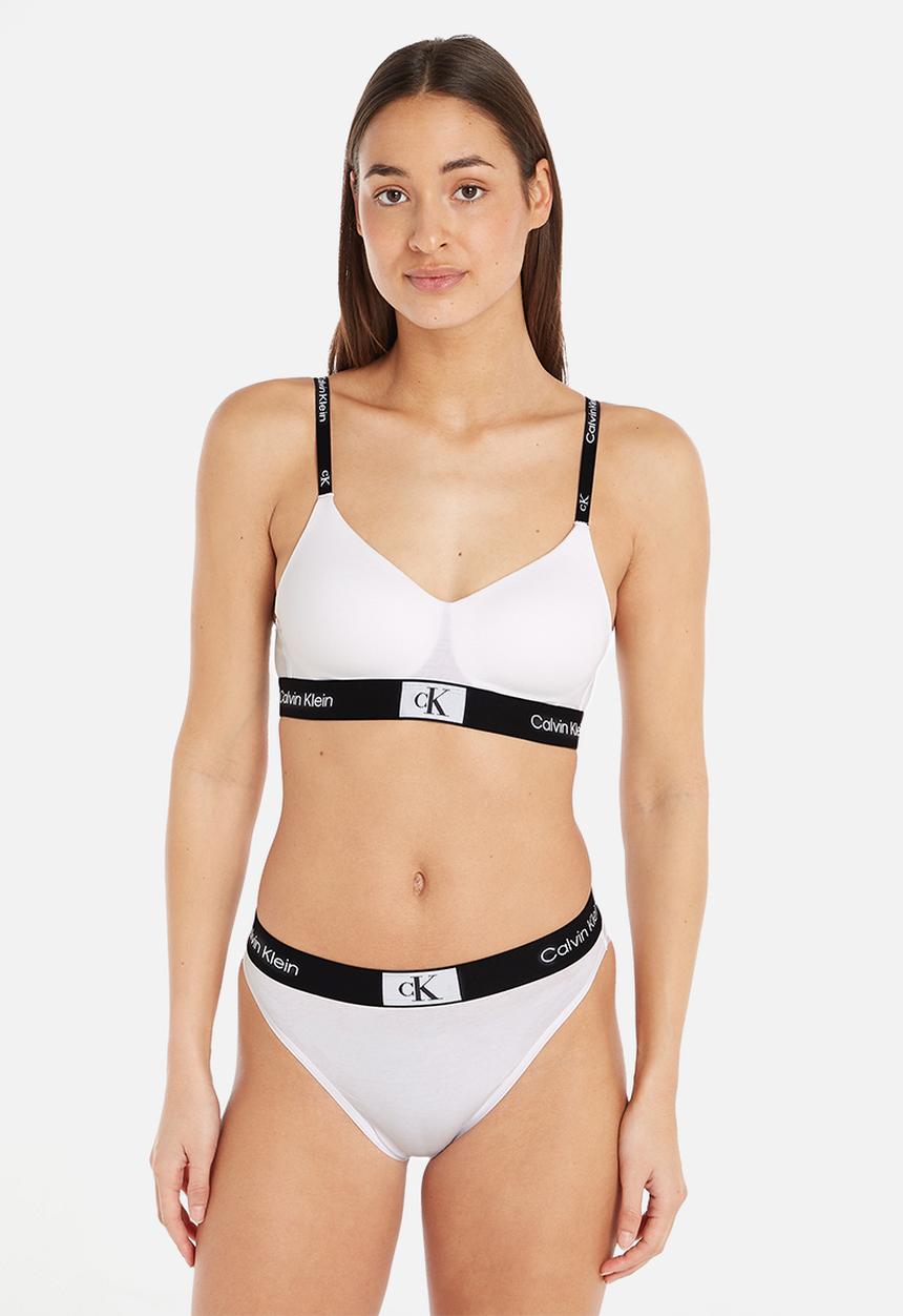 Calvin Klein - High waist brazilian - white