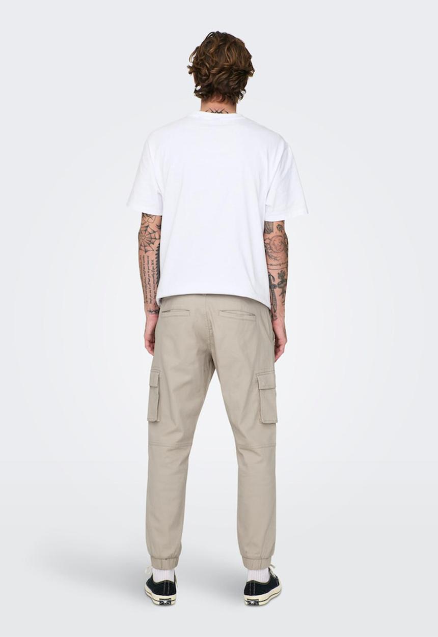 Only & Sons - Cam stage cargo cuff - stone