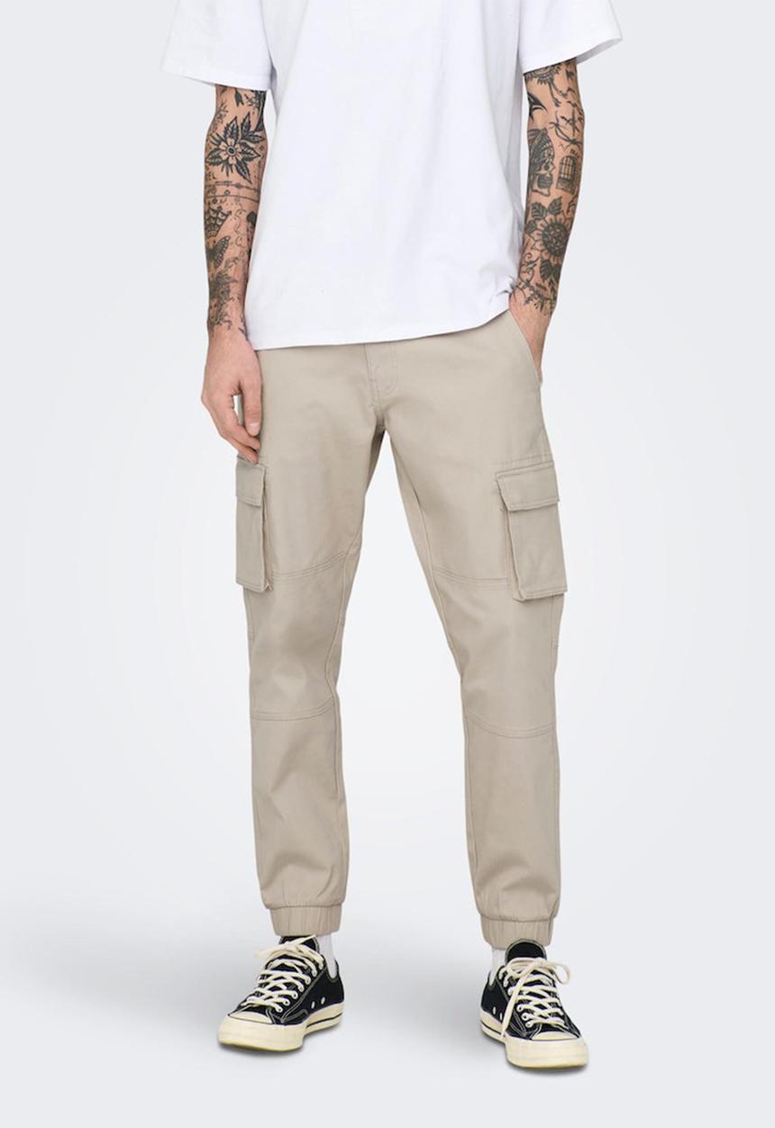 Only & Sons - Cam stage cargo cuff - stone
