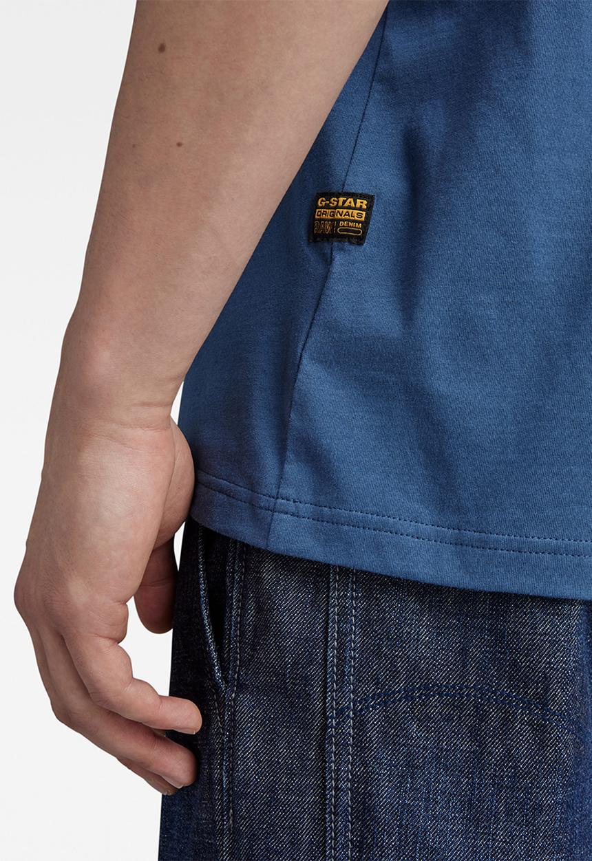 G-STAR - Base-s r t short sleeve compact jersey o - rank blue