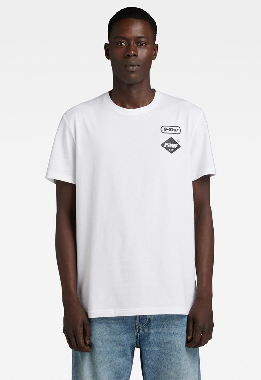 G-STAR - Chest gr r t compact jersey o - white