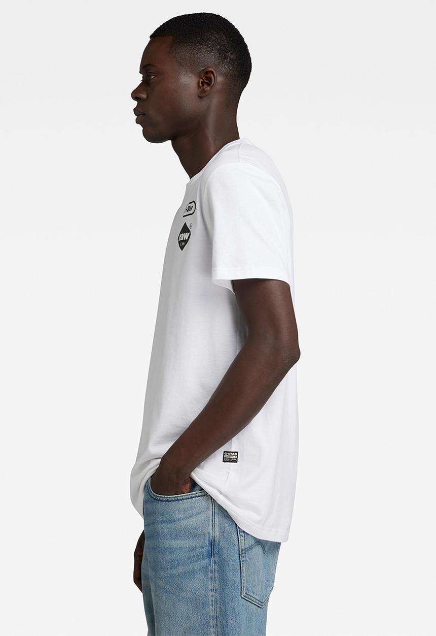 G-STAR - Chest gr r t compact jersey o - white