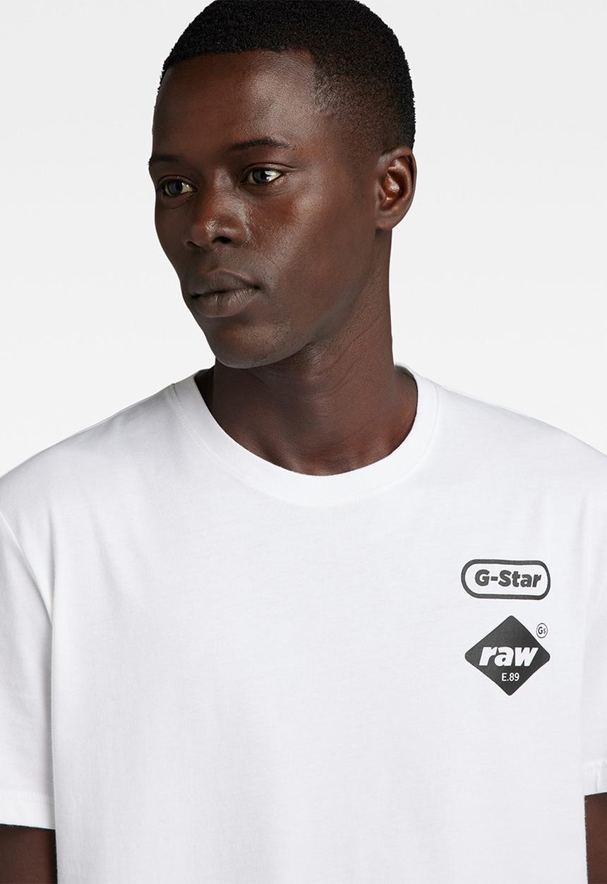 G-STAR - Chest gr r t compact jersey o - white