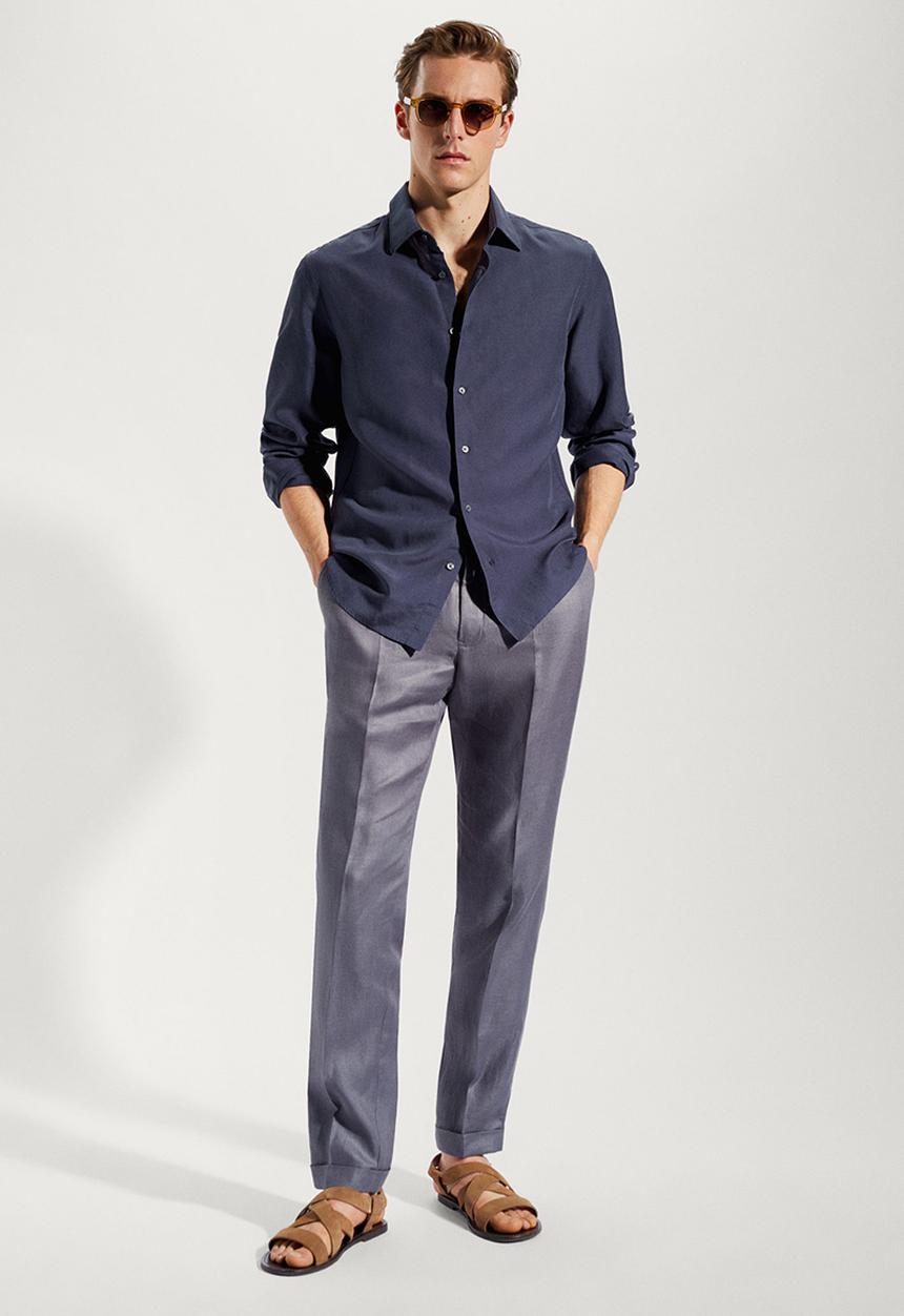 MANGO - Shirt sicilia - navy