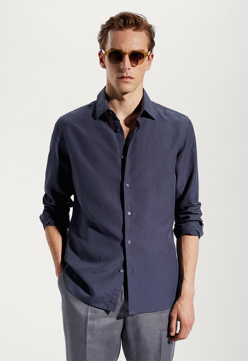 MANGO - Shirt sicilia - navy
