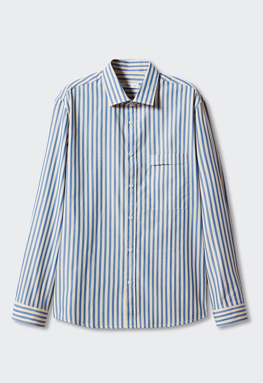 MANGO - Shirt inca - light pastel blue